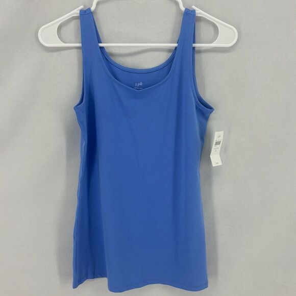 J. Jill Tops - NWT J. Jill Women’s Small Blue Lotus Scoop Neck Sleeveless Tank Top Cotton